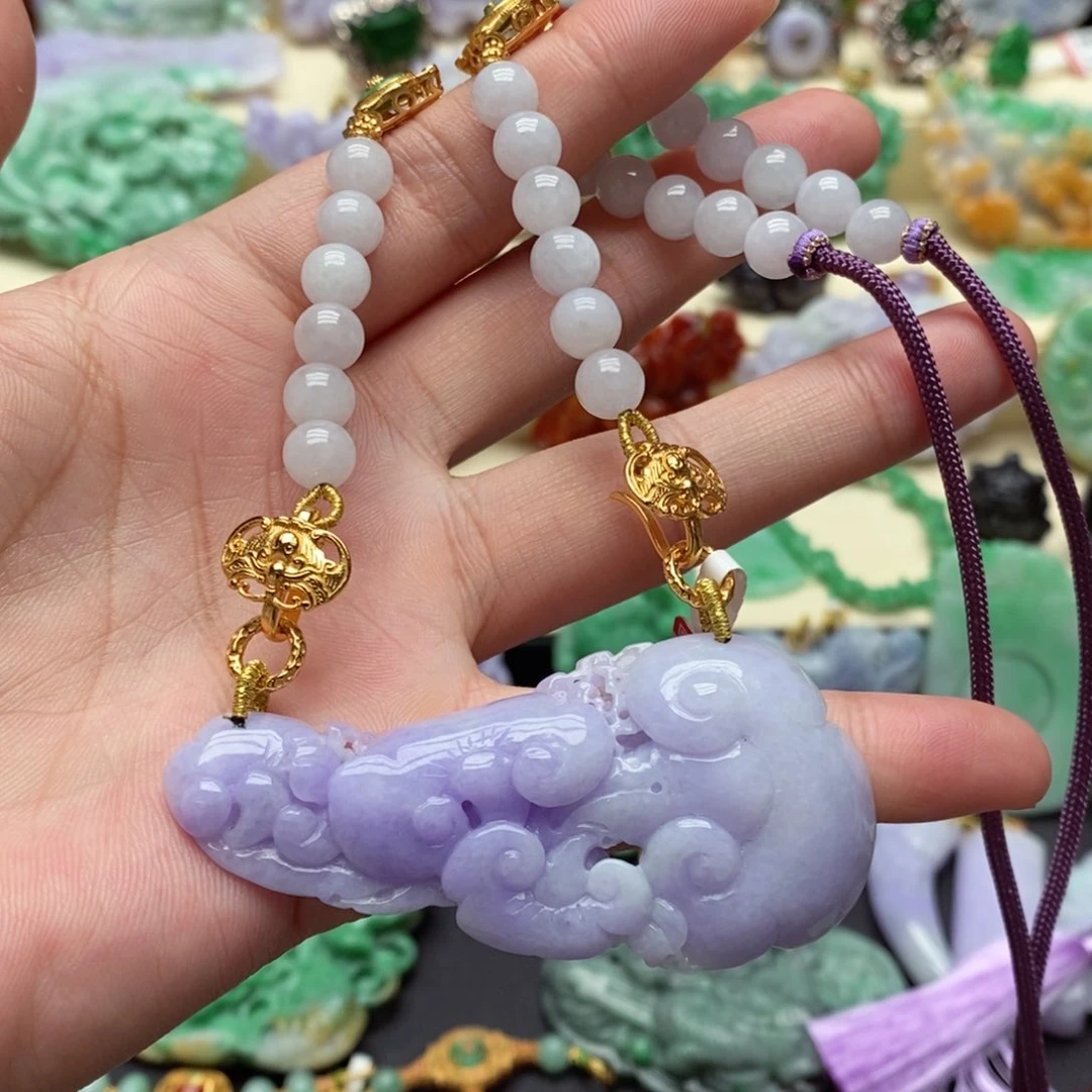 翡翠颈饰未镶嵌翡翠吊坠