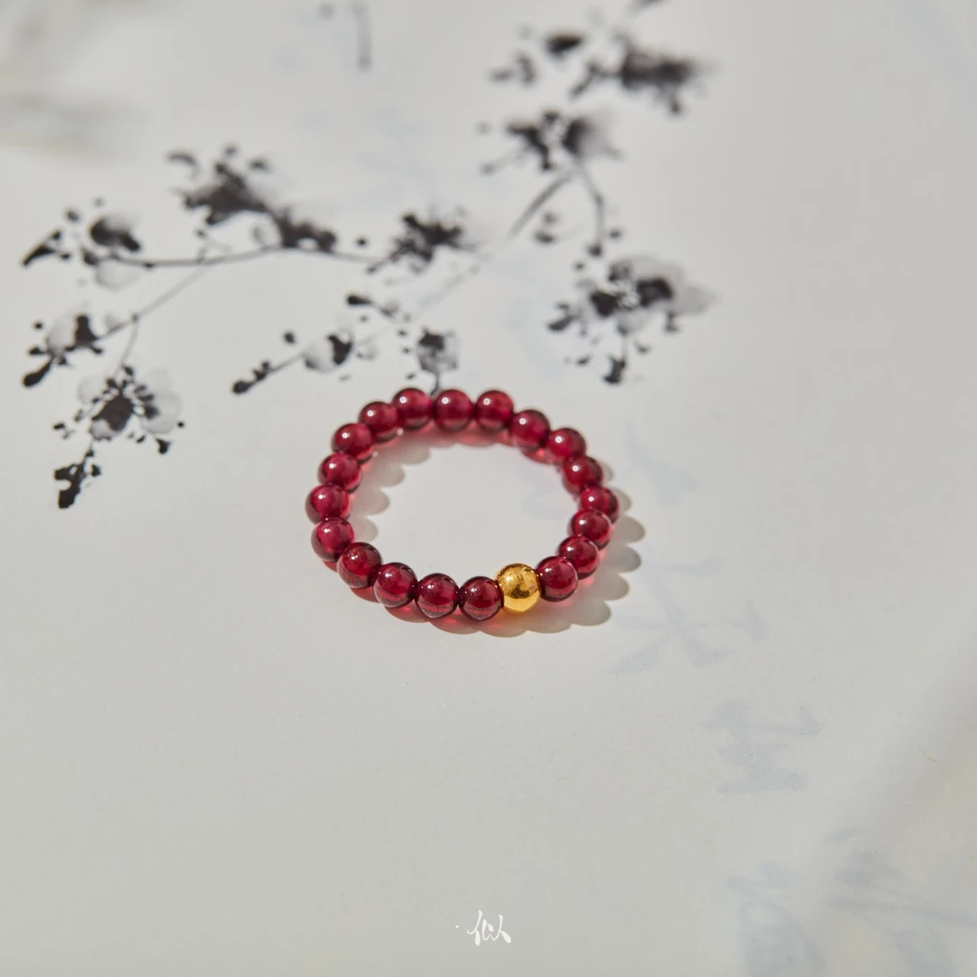 【临意】·似梓珠宝·石榴石足金戒指 SZCC430122