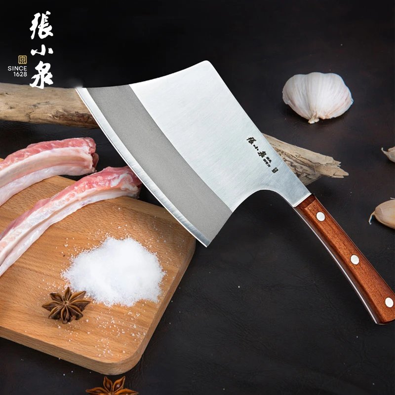 张小泉旋风多用砍骨刀斩切骨剁手工锻打家用厨房厨师专用加厚锋利