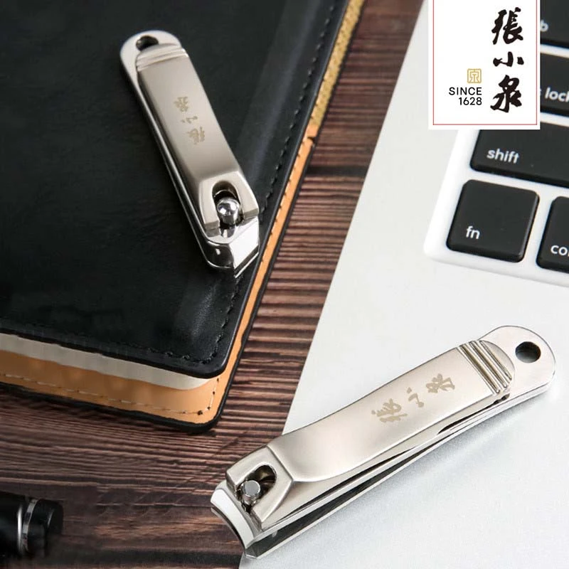 张小泉指甲钳带锉刀修甲便携礼盒装家用不锈钢加宽设计大号指甲剪