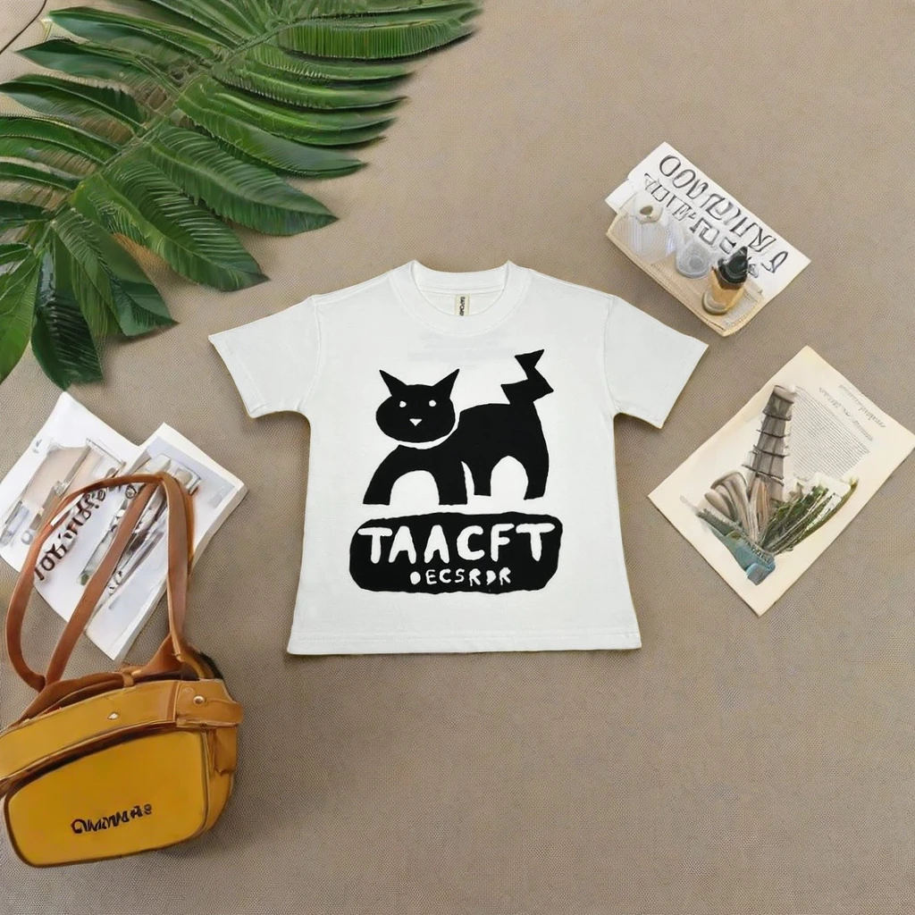 4009【黑猫王子】休闲儿童短袖