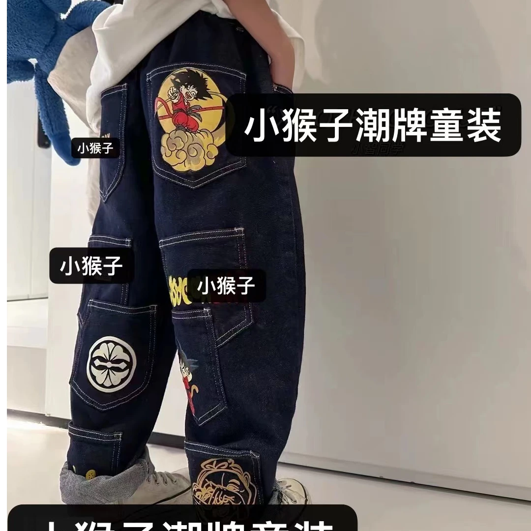 0266【加绒龙珠】奶嘴加绒秋冬时尚韩版牛仔裤