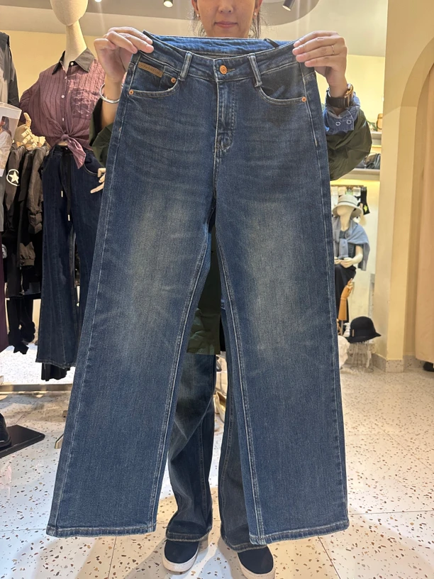 土耳其牛仔裤女，植物染料，复古水洗色，显瘦