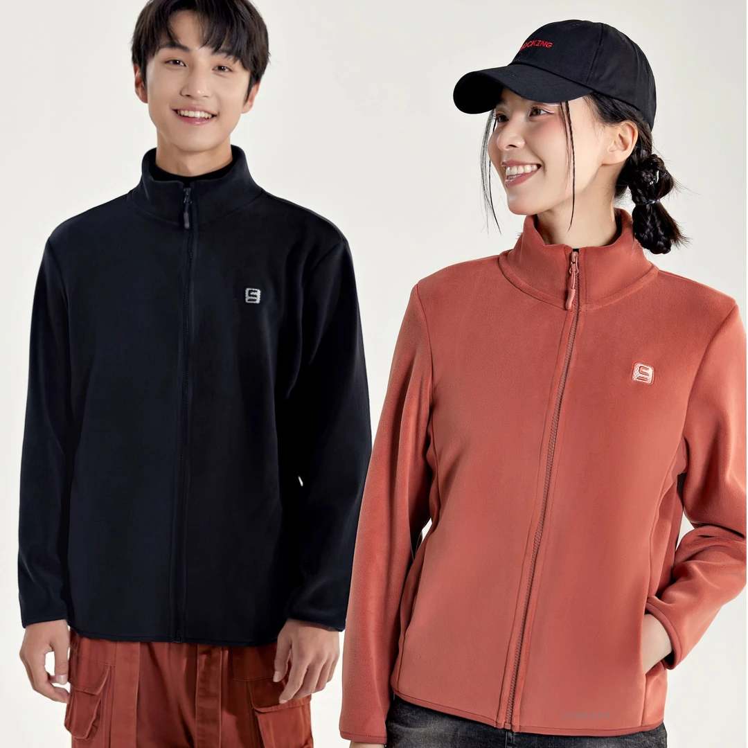 BONAS/宝娜斯云感绒新款立领情侣时尚百搭保暖气质休闲外套242069