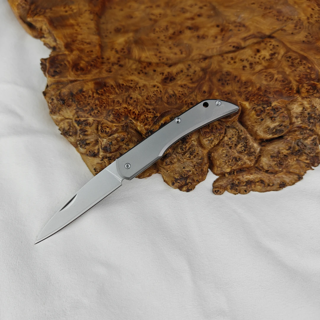 ZDP–189全手工制作钛合金手柄户外露营随身携带口袋小刀