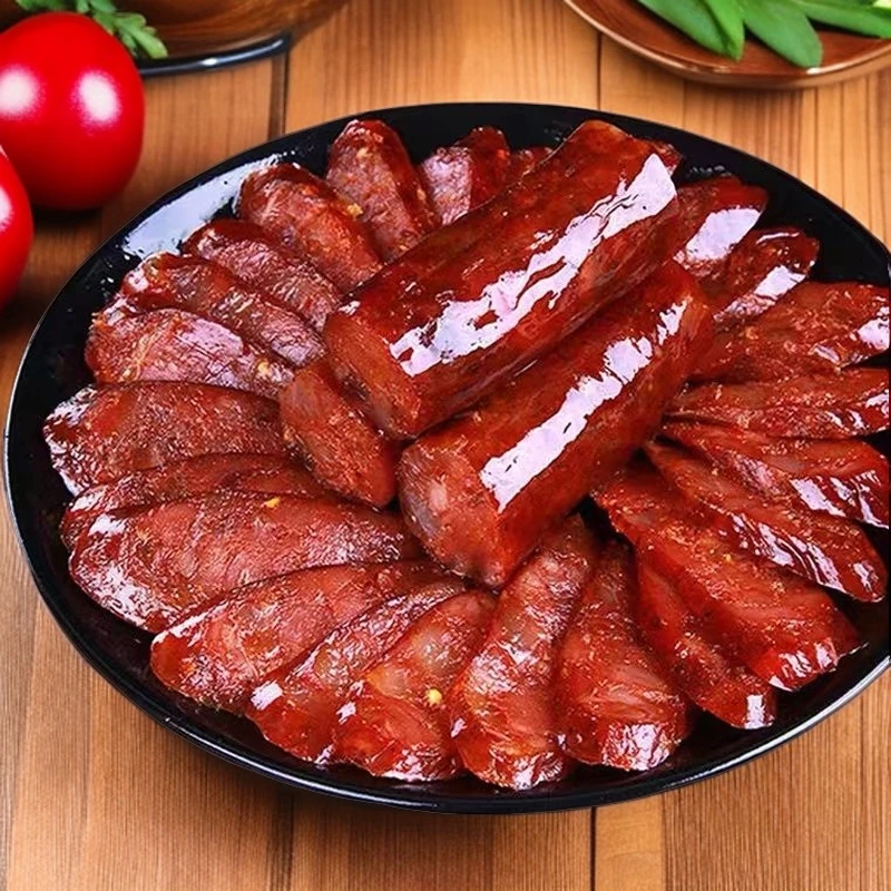 麻辣香肠腊肠湖北恩施特产农家自制纯肉辣肠咸肉正宗烟熏腊肠腊肉
