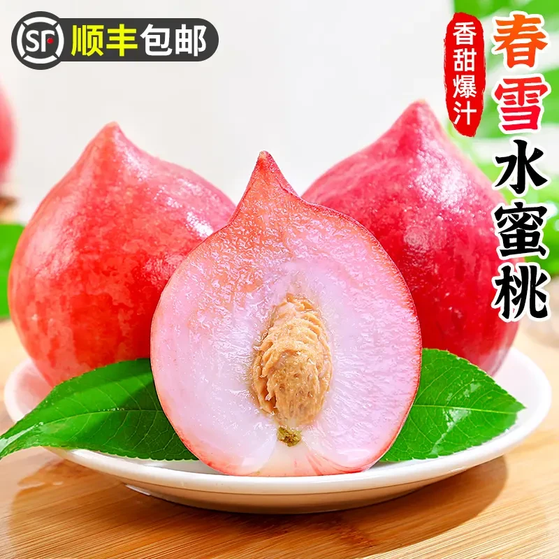 【顺丰包邮】春雪水蜜桃2-5斤桃子香甜毛桃甜蜜水蜜桃新鲜应季水果