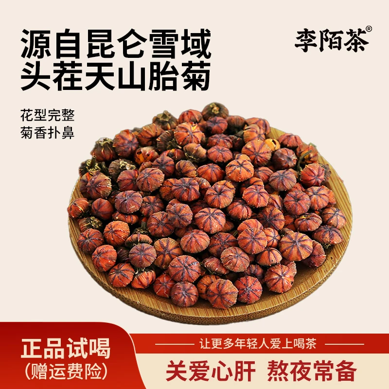 【李陌茶】胎菊菊花茶正宗昆仑天山花茶送礼茶叶罐装(125g/罐)