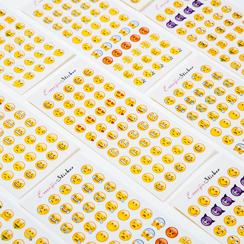 Emoji表情贴纸苹果横版含新表情翻白眼含660个迷你小表情12张入