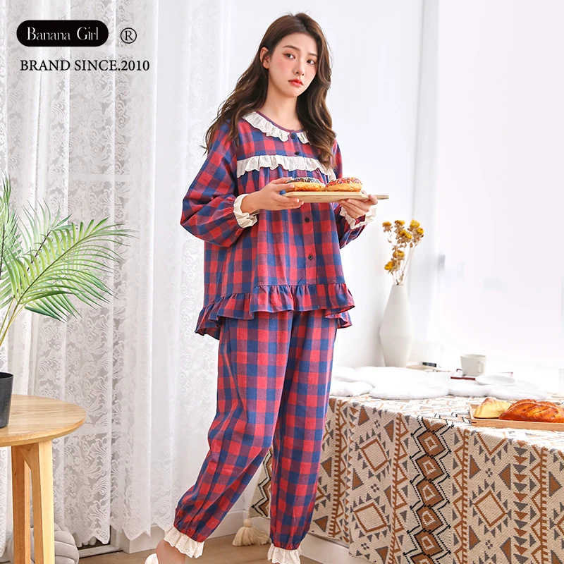夏季女士睡衣家居服套装宽松薄款