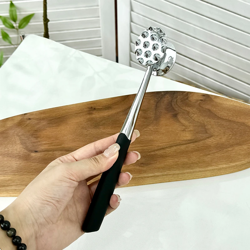 锌合金松肉锤敲肉锤牛排锤牛扒捶断筋器嫩肉双面打肉锤子松肉锤