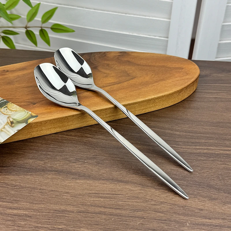 【2只】18/10不锈钢加厚菱形餐勺宽勺子4cm 长21cm 重44g 厚1.4mm