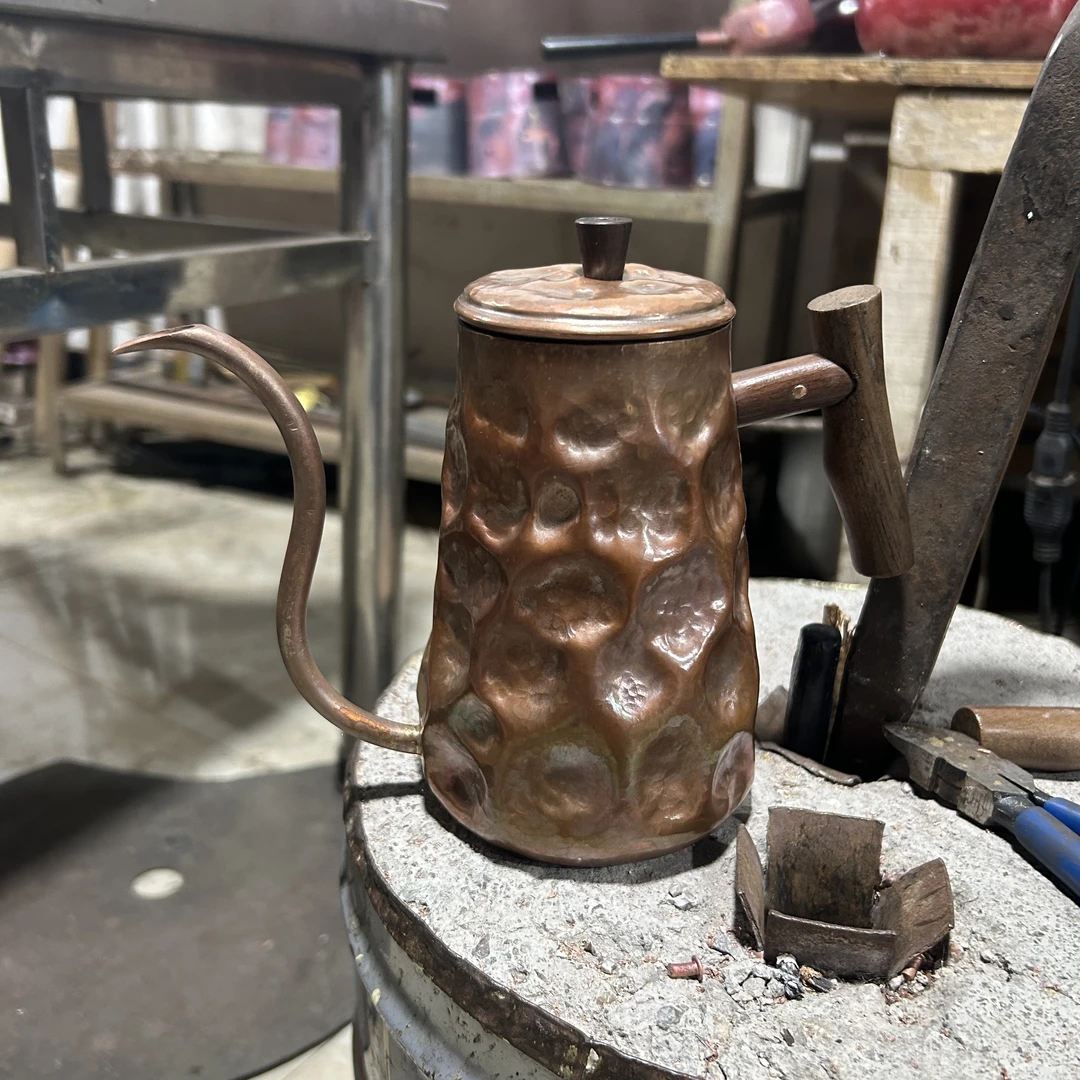 600ml咖啡壶紫铜纯手工烧水煮茶壶手冲咖啡壶