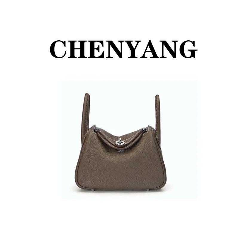 【CHENYANG】轻奢时尚真皮头层TC牛皮包枕头包百搭医生包