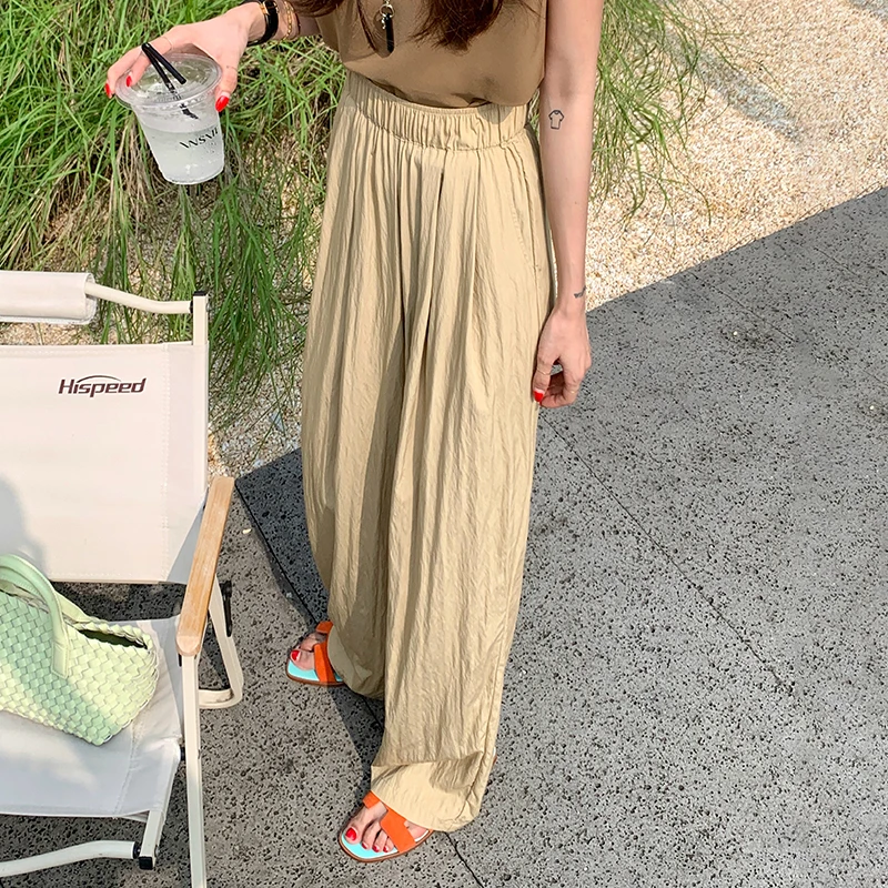 【夏季凉凉裤】松紧腰直筒裤51912