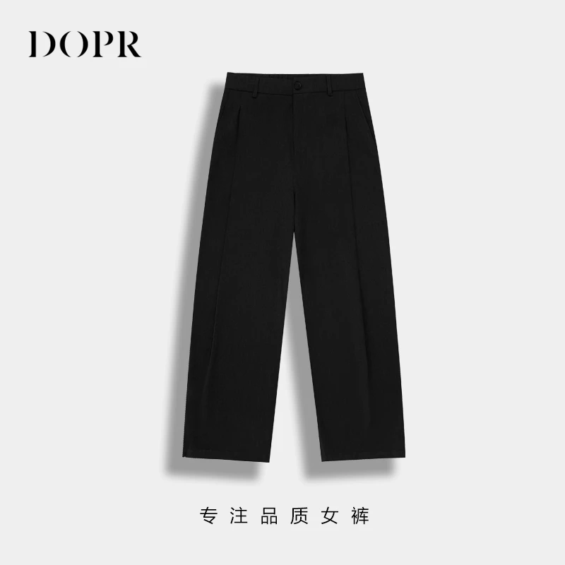 “实用主义” 必入高级质感极简阔腿百搭休闲西装裤10167