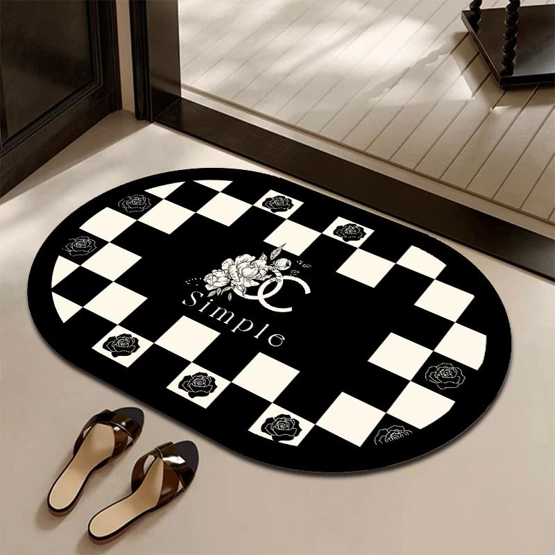 小香风软硅藻浴室吸水地垫吸水防滑垫进门防滑高级感速干耐磨地毯