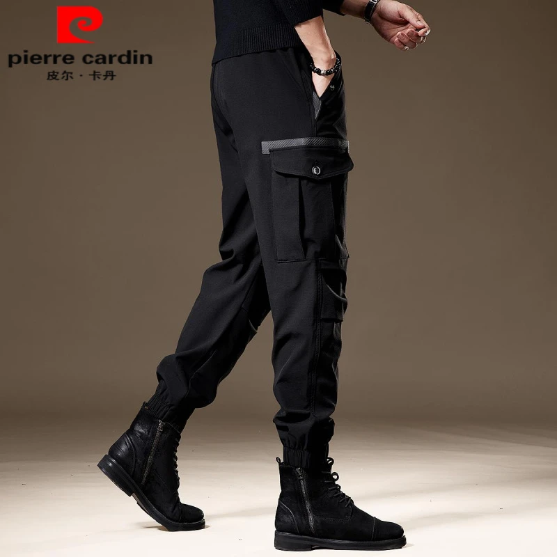 皮尔卡丹高端山系户外工装休闲裤男宽松大码秋季新款运动束脚裤子