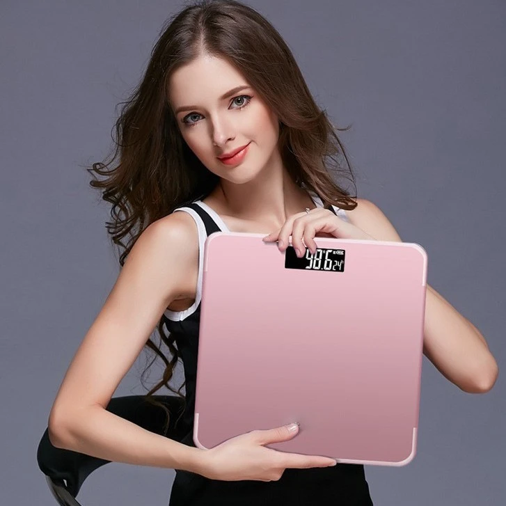 家用人智能电池体称重器电子秤体重秤女生宿舍礼品充电体脂秤批发