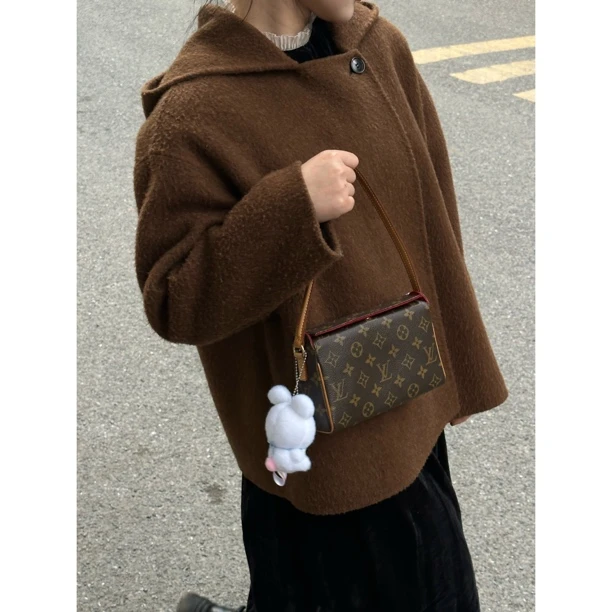 95新 LouisVuitton/路易威登 只盒/LV中古款表参道腋下包