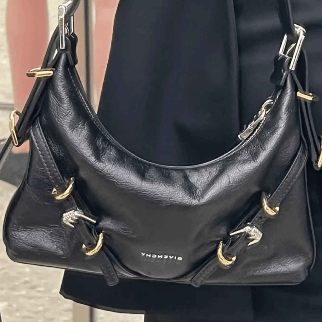 99新 Givenchy/纪梵希 只盒/纪梵希新款迷你Voyou黑色手袋