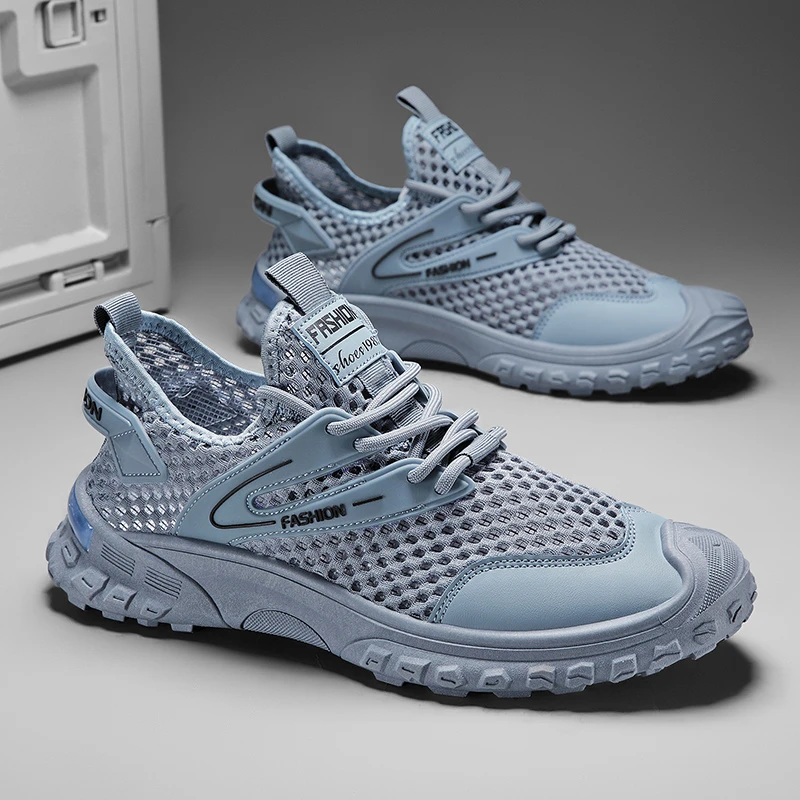 网面男鞋2024新款夏季透气网眼薄款防臭镂空网鞋运动休闲轻便潮鞋