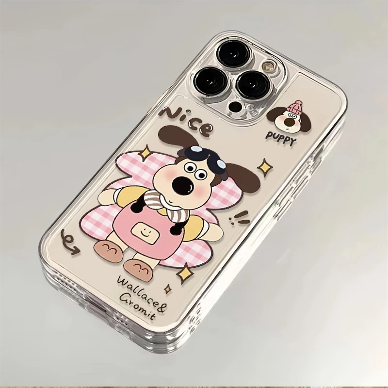 大耳朵狗苹果15华为P60荣耀90小米OPPO/VIVO透明iPhone三星手机壳
