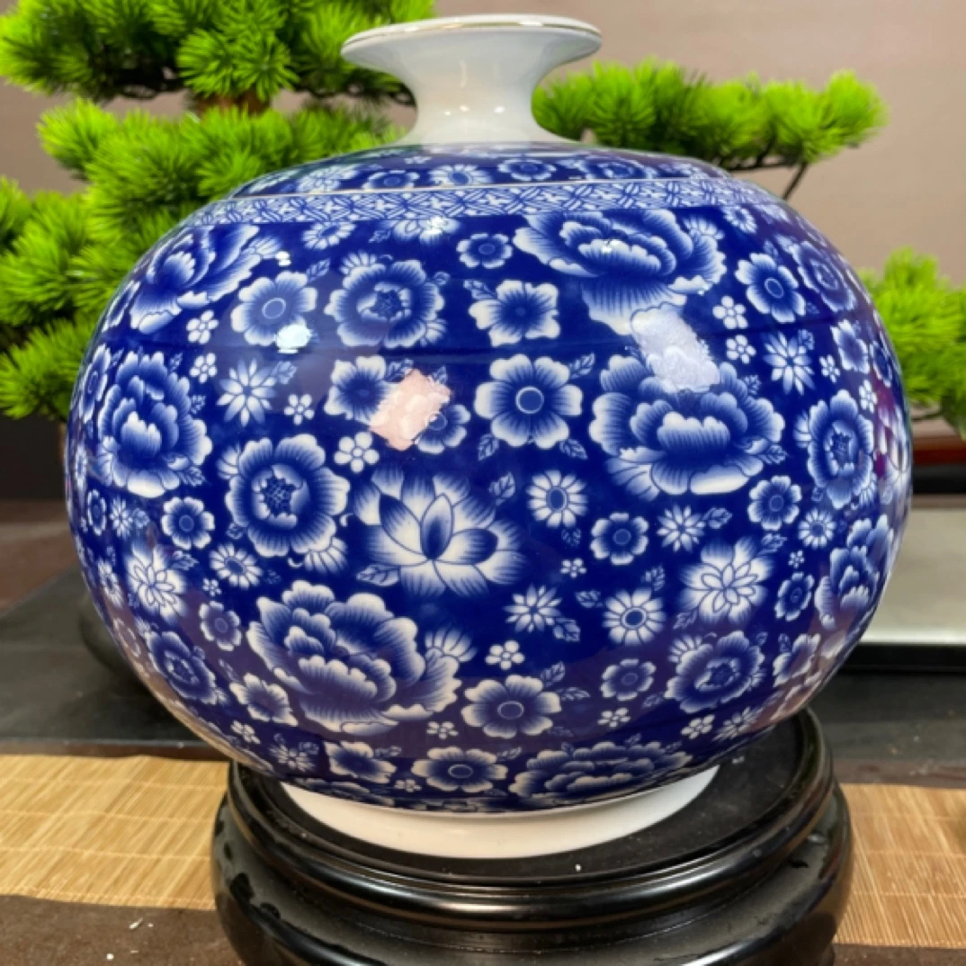 青花颂冰梅天地方圆大号密封罐128