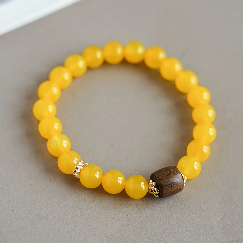 【直播间同款】黄玛瑙女士单圈手链 多样性发一-7368