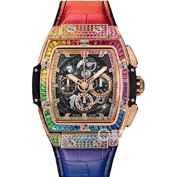 99新 Hublot/宇舶表 老佛爷/宇舶641原钻/自动机械/空白全套/42mm