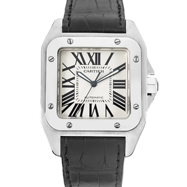 99新 Cartier/卡地亚 老佛爷/山度士/自动机械/单表/51*41mm