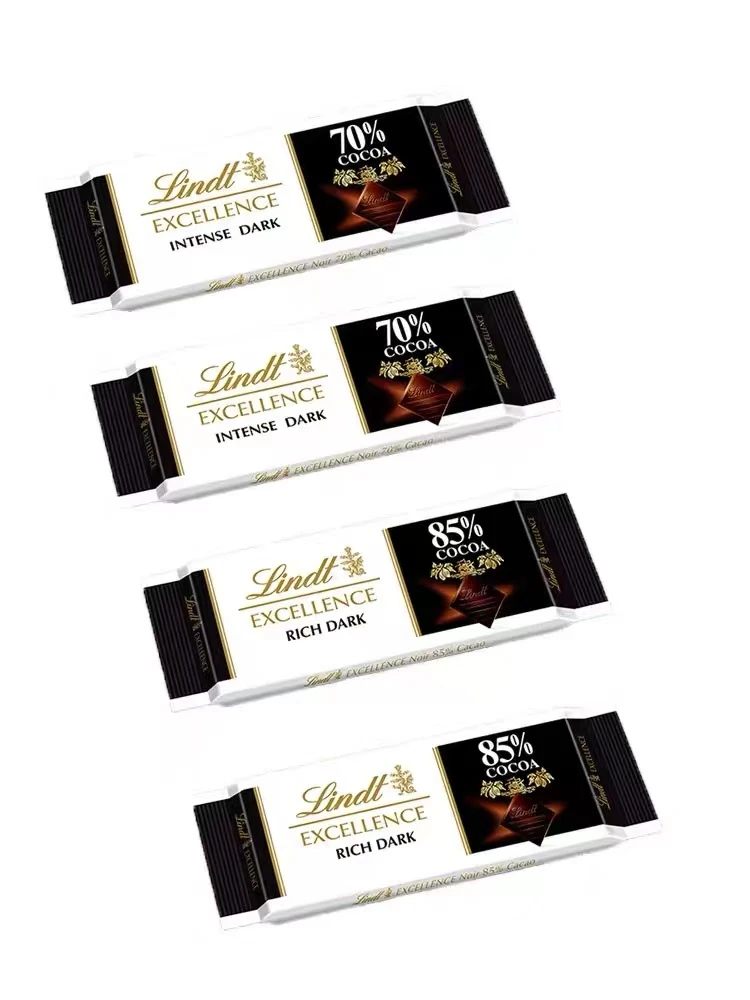 临期12-27到期  法国瑞士莲进口特醇排块装可可黑巧克力零食35g