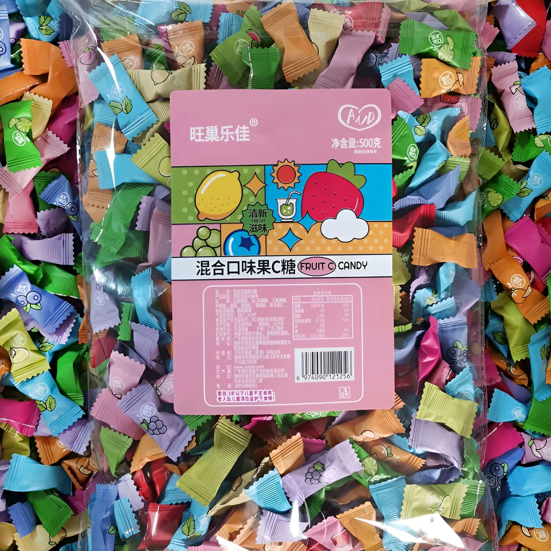 旺巢乐佳无糖维C薄荷糖水果味口气清新糖零食火锅商务前台招待糖