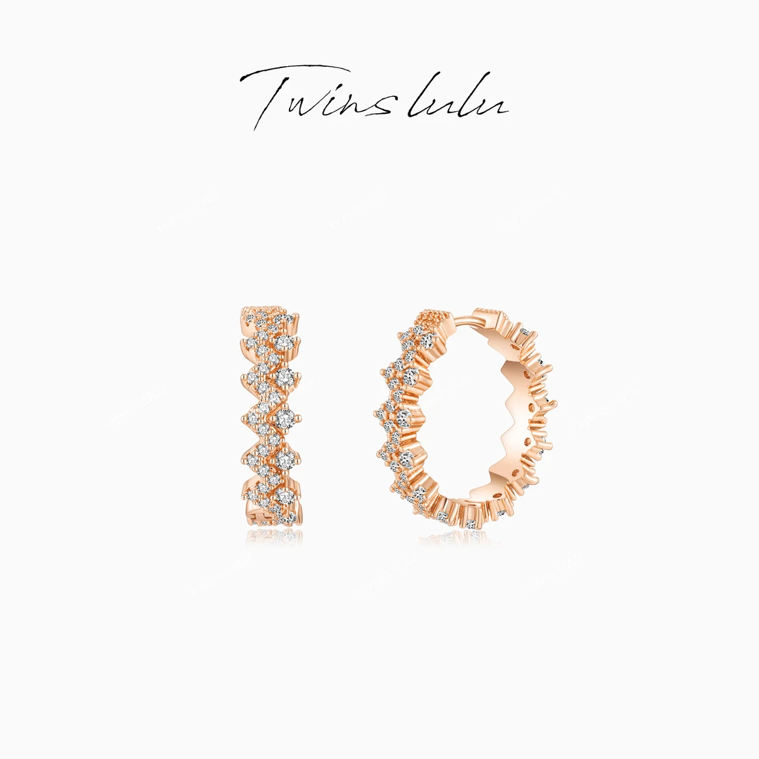TWINS LULU 镀k金【夏上新】时尚设计师齿轮耳环TSL2395