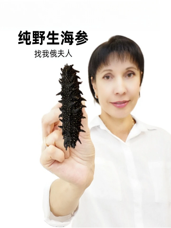 60头野生海参淡干足干俄罗斯进口精品送礼产地佳品精选高品质