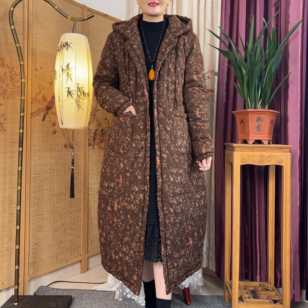 冬季女士保暖夹棉棉服棉衣连帽宽松双层棉全行线百搭洋气棉袄P38