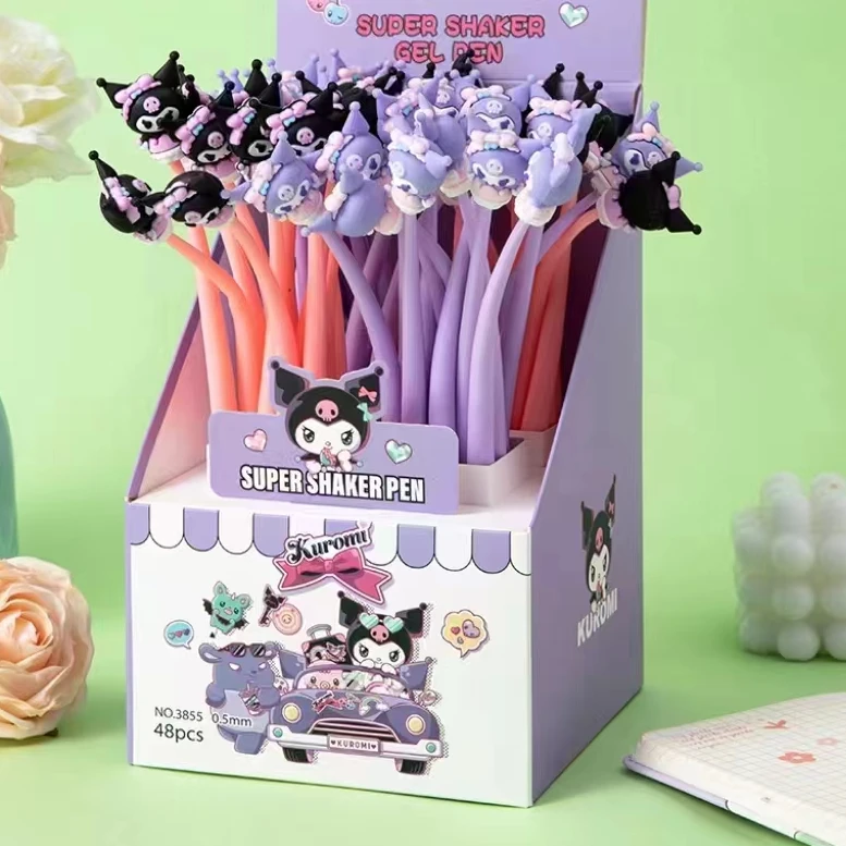 卡通0.5mm黑色减压中性笔创意摇摇乐中性笔