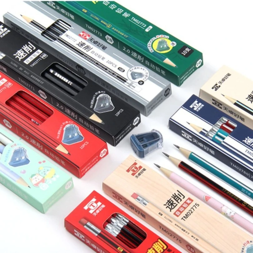 天卓自动铅笔2.0 小学生写字笔替代木杆铅笔12厘米笔芯不易断粗芯