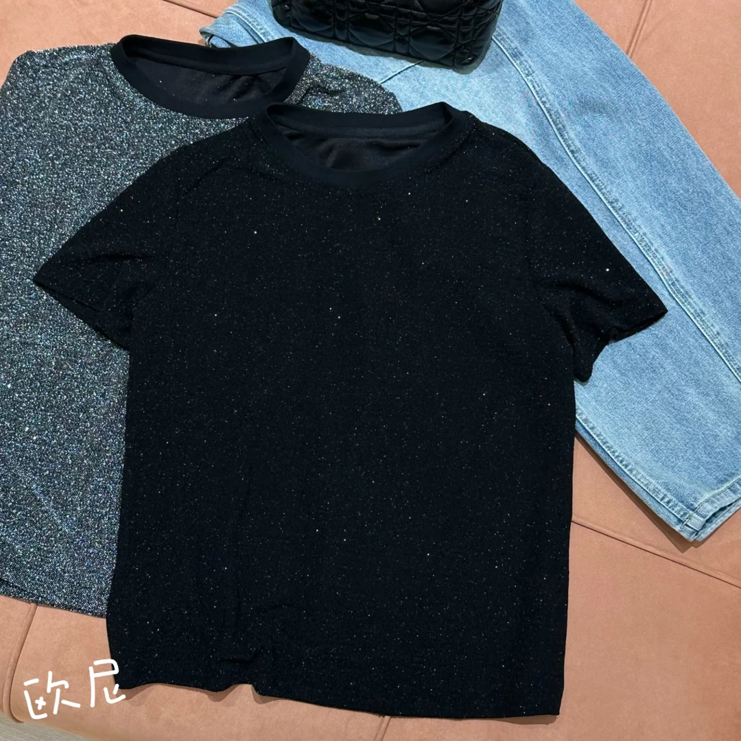 欧尼私服 2024夏款 简约时尚百搭定制星空T恤上衣 B794