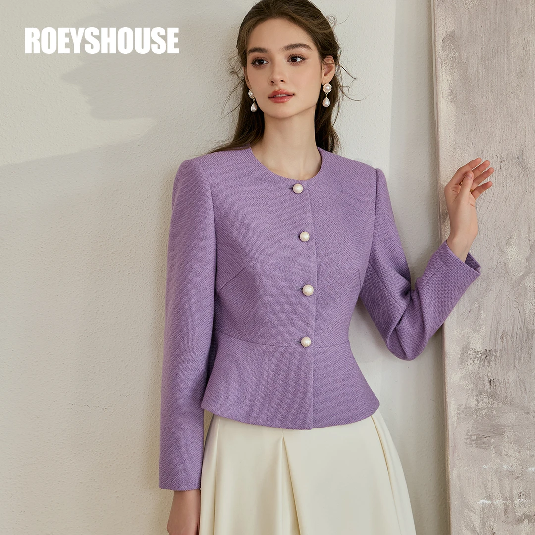 【雅然严选】罗衣法式小香风2025春季新款高级粗花呢短外套11336
