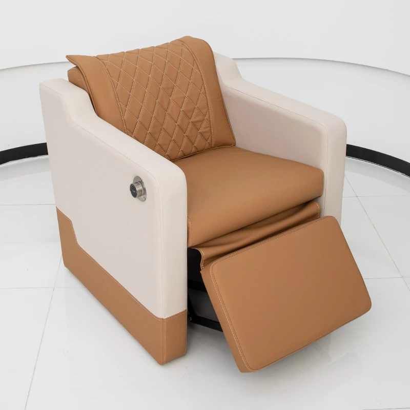 电动按摩椅剪发椅高档新款美发店理发椅烫染区椅子休闲凳发廊专用