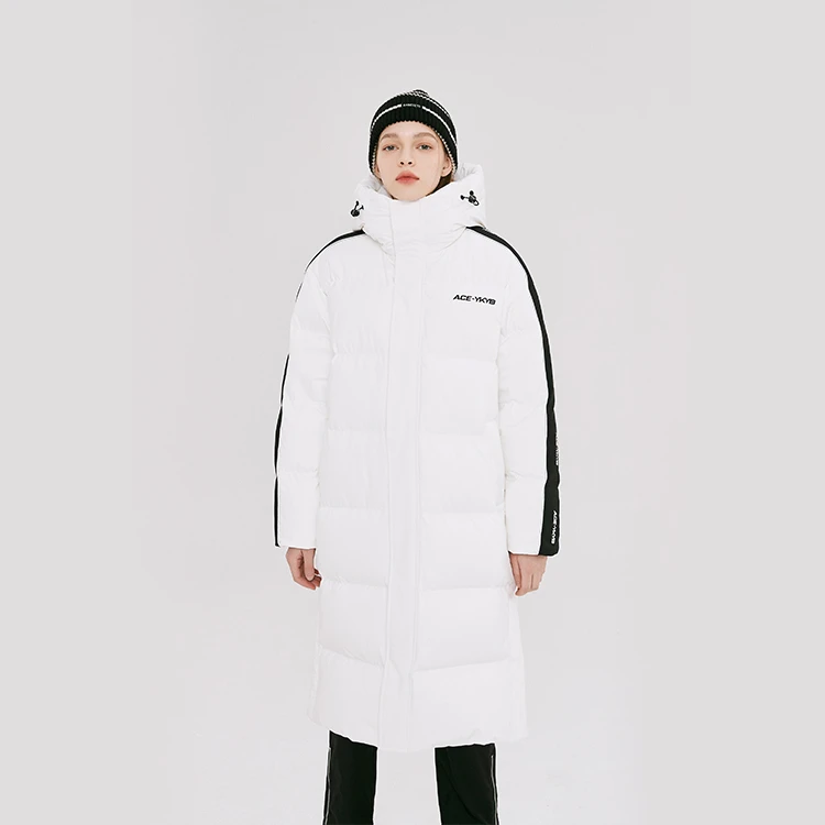 [达人专属]韬总同款鸭绒情侣设计厚款长款羽绒服Y1ABYR068