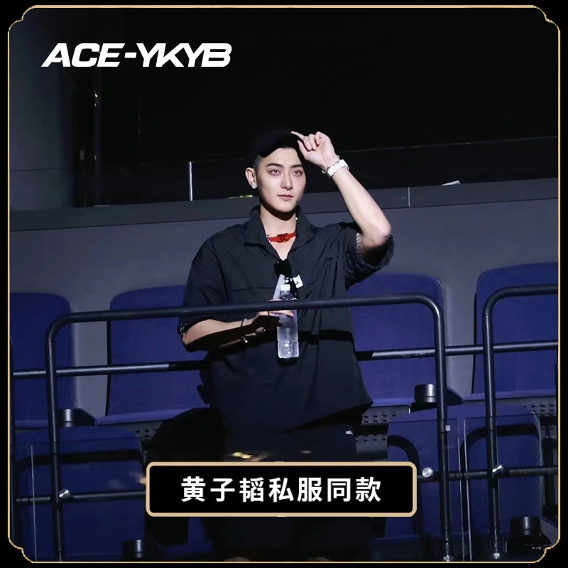 YKYB休闲百搭男女黑色潮流套装夏季两件套Y32NTZ026