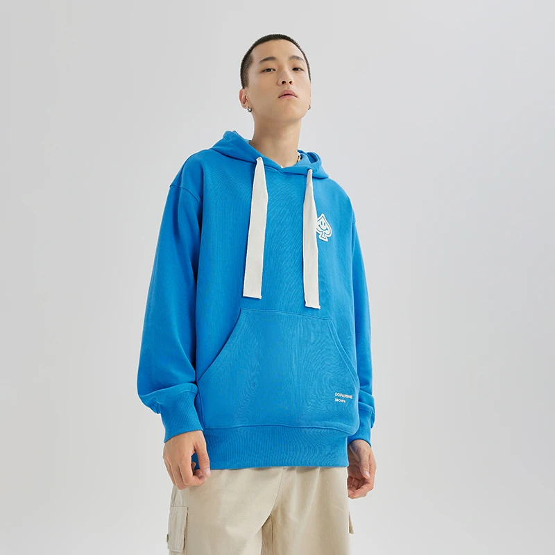 YKYB连帽飘带宽松卫衣秋季同款纯色上衣Y34NWY019