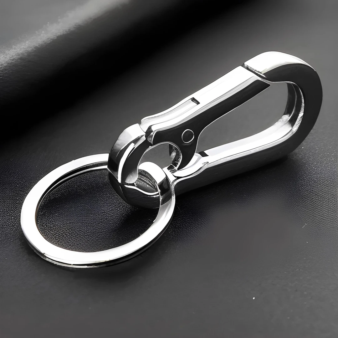 不锈钢钥匙扣汽车钥匙链挂钩加厚锁匙扣男士挂件圈高档正品环