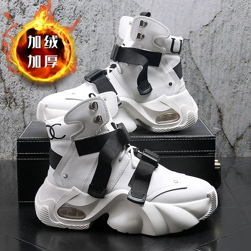 鞋子男款秋季INS港风老爹鞋8MC增高厚底潮男鞋百搭跑步运动休闲鞋