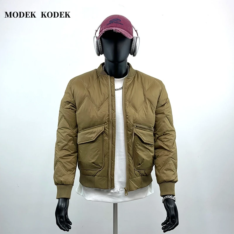 MODEK KODEK冬季高品质男士长袖保暖短款棉服潮流加厚休闲男外套