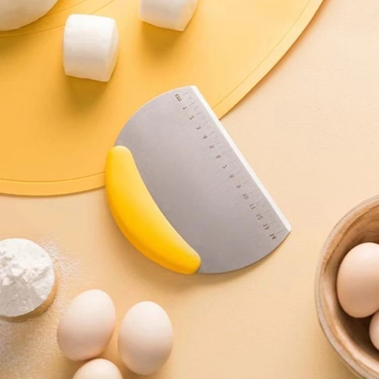 不锈钢刮刀切面刀蛋糕奶油面团硅胶刮油板面板手柄切刀烘焙工具