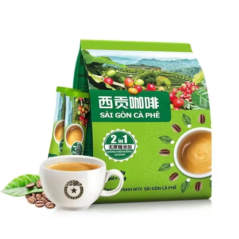 西贡【达人专享】越南进口西贡二合一无蔗糖速溶咖啡粉360g（30杯）