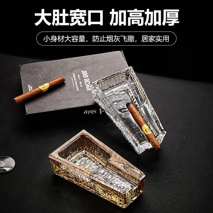雪茄烟灰缸创意个性时尚陶瓷金属便携式家用雪茄烟缸雪茄专用